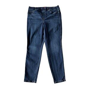 Spanx Jeans Women XL Ankle Skinny High Stretch Dark Wash Denim 20342R